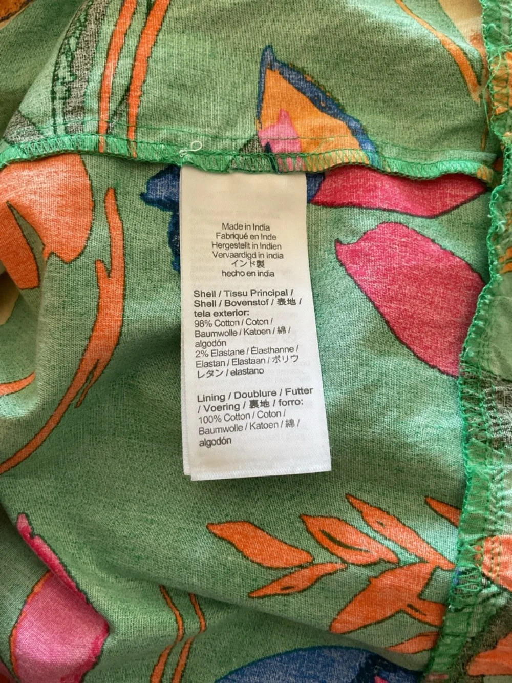 J.Crew Tropical Floral Tiered Midi Dress Green Size 00
